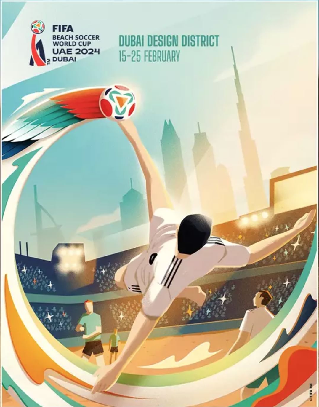 Official Poster revealed for FIFA Beach Soccer World Cup UAE 2024 Dubai ...