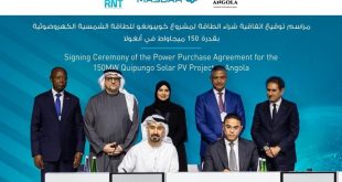 Masdar signs landmark PPA for 150MW Quipungo Solar PV project in Angola
