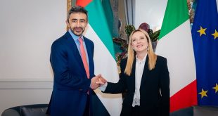 Abdullah bin Zayed meets Italian Prime Minister in Rome