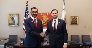 US Vice President welcomes Sultan Al Jaber to White House
