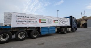UAE’s 328th aid convoy enters Gaza with 270 tonnes of clothing