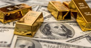 Gold gains on softer dollar