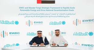 EWEC, Masdar forge framework to accelerate renewable energy