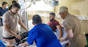 Under ‘Operation Chivalrous Knight 3’, UAE Floating Hospital in Al Arish receives five new cases from Gaza Strip
