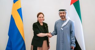Abdullah bin Zayed receives Foreign Minister of Sweden