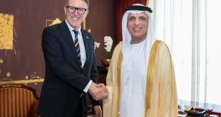 Saud bin Saqr receives Swedish Ambassador
