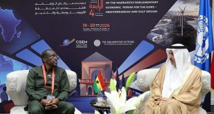 Saqr Ghobash, Ghana Parliament Speaker discuss boosting bilateral ties