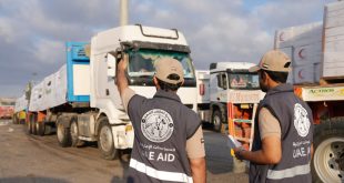 Five UAE aid convoys enter Gaza under ‘Operation Chivalrous Knight 3’