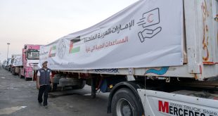 Five UAE aid convoys enter Gaza Strip carrying 980 tonnes of relief aid as part of ‘Operation Chivalrous Knight 3’