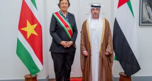 UAE Ambassador presents credentials to President of Suriname