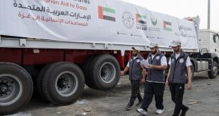 Five UAE aid convoys carrying 903 tonnes of humanitarian assistance enter Gaza under Operation Chivalrous Knight 3