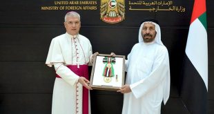 UAE President confers First-Class Order of Zayed II on Ambassador of the Holy See