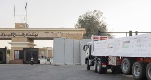 Four UAE aid convoys carrying 781 tonnes of humanitarian aid enter Gaza under Operation Chivalrous Knight 3