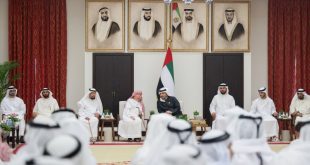 Hamdan bin Zayed receives teachers, citizens at Majlis Zayed City