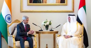 Ruler of Ras Al Khaimah, Indian External Affairs Minister discuss strengthening economic, trade ties
