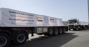 Five UAE aid convoys carrying 789 tonnes of supplies enter Gaza under Operation Chivalrous Knight 3